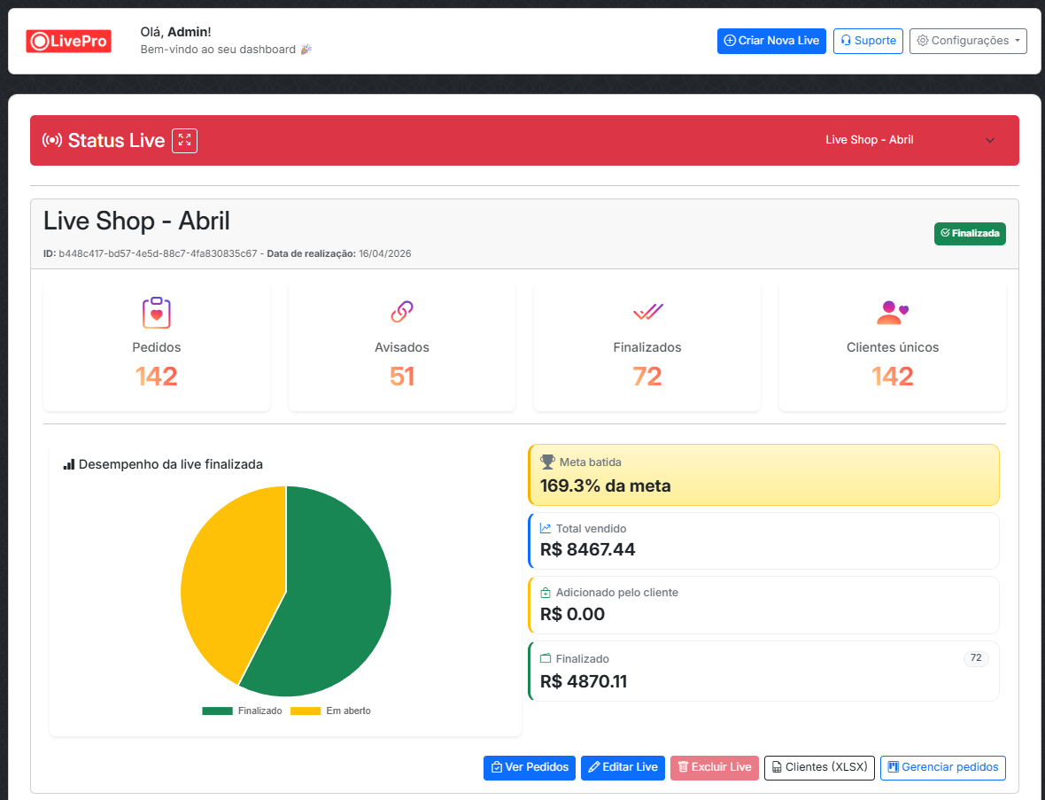LivePro - Helper e Automação